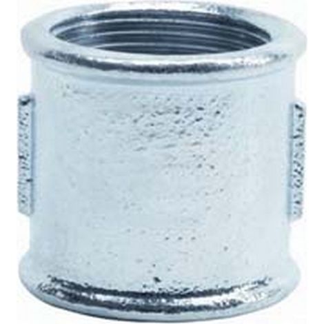 10PZ MANICOTTO FEMMINA FEMMINA IN GHISA ZINCATA - FF 3/8"