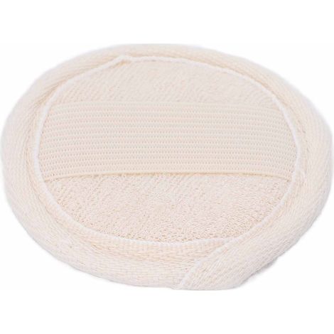 Éponge exfoliante gommage visage corps homme femme douche bain loofa blanc lot de 1 (1/5)