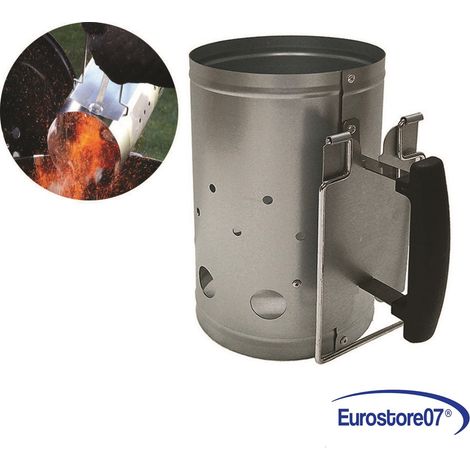 STARTER PER ACCENSIONE BARBECUE ACCENDITORE CARBONE LEGNA Ø 16 CM FER 455121 (1/2)