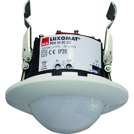 PD4-M-2C-DS-FP détecteur de présence 2 relais tout ou rien 2 alim. Faux plafond LUXOMAT 92760 (1/4)