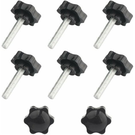 8 pcs M8x40 Boutons étoiles, bouton moleté à filetage femelle (1/5)