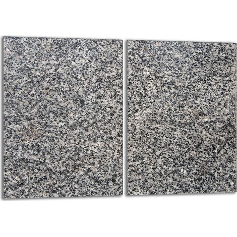 Glasschutzplatte für den Herd 2x40x52 Granit (1/5)