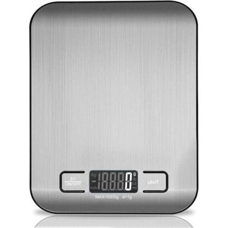 Digital Kitchen Scale, 5kg Stainless Steel Electronic Kitchen Scale, Stylish and Ultra-Thin Food Scale (1/4)