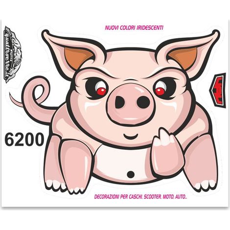 Adesivi Stickers Standard Maiale 10 x 12 cm (1/4)