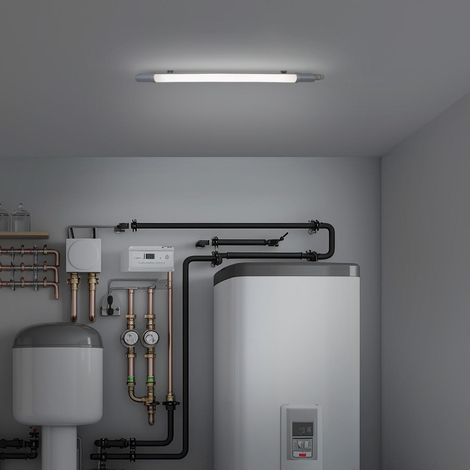 LED Feuchtraumleuchte IP65 4000K neutralweiss - Ausführung: 60cm 18W (1/5)