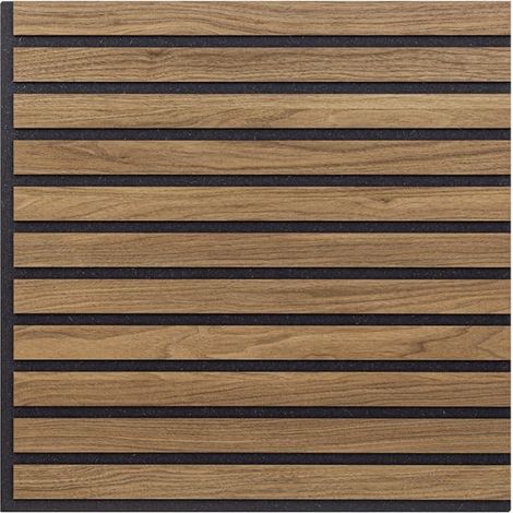 10 x pannello fonoassorbente decorativo 58x58cm legno noce Deco BN (1/4)