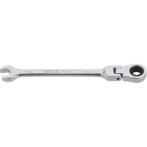 YATO YT-1674 - trinquete flexible, una llave combinada 8mm