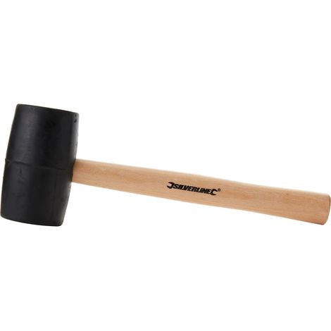 Silverline Black Rubber Mallet 24oz (680g) HA73 (1/3)