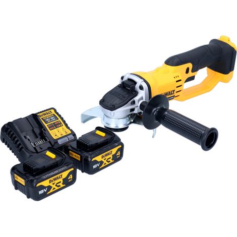 Amoladora angular sin cable DeWalt DCG 412 M2 18 V 125 mm + 2x batería recargable 4,0 Ah + cargador (1/5)