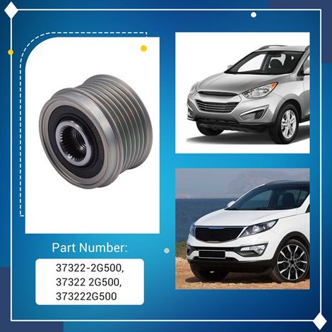 La référence 373222G500 convient aux poulies d'embrayage des Hyundai Santa Fe et Kia. (1/4)