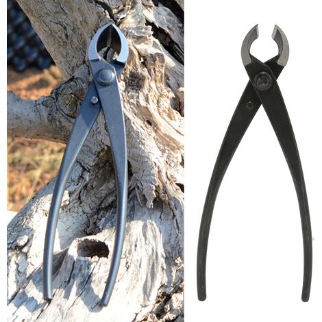 Coupe-branche concave 200 mm en acier au manganèse haute résistance, pince diagonale noire