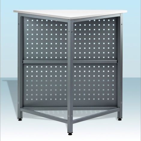 Eck Werkbank Werktisch Arbeitstisch 91 x 49 x 89,5 - 92 cm (höhenverstellbar) (1/5)