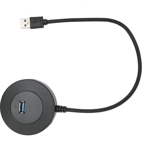 4-Port-USB-3.0-Hub mit Überstromschutz, breiter Kompatibilität, kleine, tragbare USB-3.0-Dockingstation für Zuhause und unterwegs (1/5)