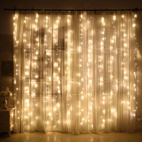 x 3 m große LED-Lichterkette mit 300 LEDs, Kupferdraht, USB-Anschluss, einzigartiger Sternenhimmel-Effekt für Partys und Hochzeiten, warmweiß (1/5)