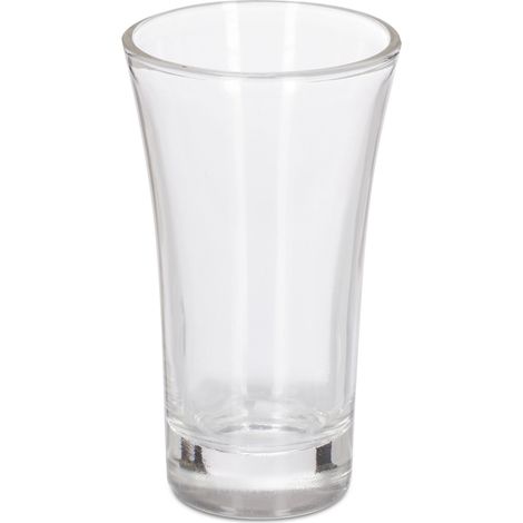 Set di 6 eleganti bicchieri da liquore per feste di matrimonio 5 x 5 x 6 cm in vetro trasparente 130011015