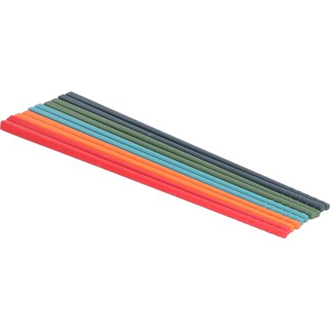 Ensemble de 24 Baguettes Réutilisables en Silicone et Acier Inoxydable Anti-Dérapant pour Cuisine (1/5)