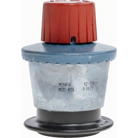 Adaptador Salida Libre MONFA Jumbo  Para Válvula 35mm Butano-Propano  Con Rosca W21,8 Izquierda y Válvula Antirretorno