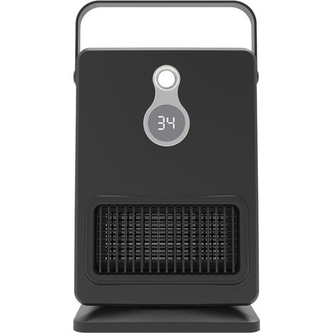 Radiateur d'appoint PTC en céramique 1200 W, oscillant et portable, avec télécommande Minuterie 8 h, arrêt de sécurité en cas de surchauffe et de basculement, radiateur d'appoint silencieux (36-45 dB (1/4)