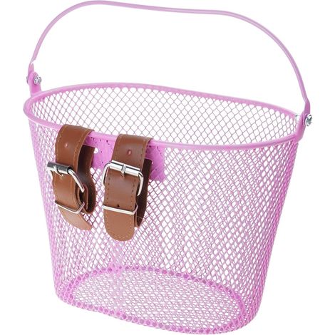 Panier de vélo pour enfants grande capacité en métal avec guidon avant pour enfants, tout-petits (1/5)