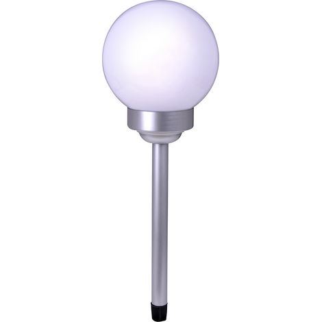 Naeve BALL Lampe solaire d'extérieur à LED de 15 cm avec capteur de luminosité (aube/crépuscule) 9 000-10 000 K IP44 (1/5)