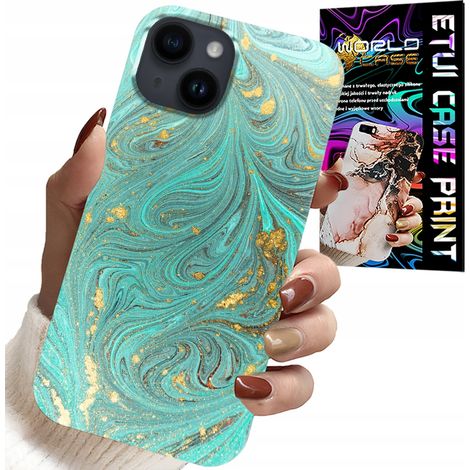 Funda para iPhone 13 - diseño de mármol + cristal templado (1/5)