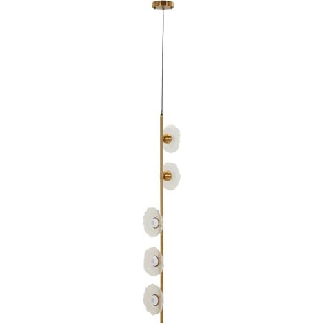Lampadario a sospensione in vetro trasparente, 15x16x110 cm – Emily Verticale (1/5)