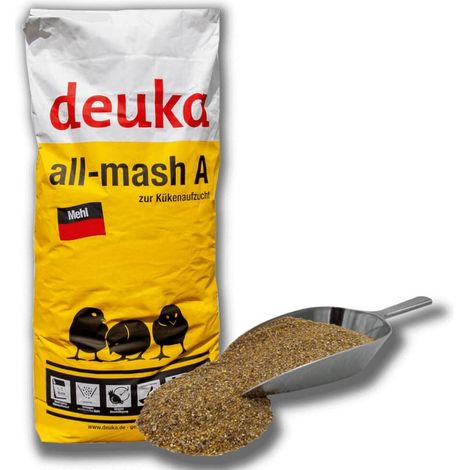 Deuka Kükenfutter All-Mash A Mehl 25 kg o.Cocc. Kükenaufzucht Geflügelaufzucht