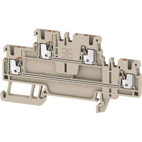 Weidmüller 2469370000 Morsetto doppio passante 3.50 mm A molla Beige 50 pz.