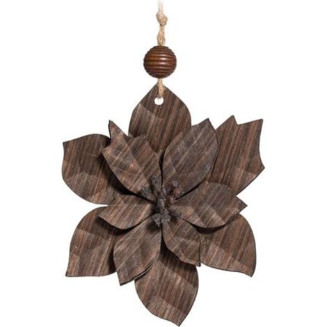 Stella Di Natale 13Cm 4D Legno Bra-130 X1