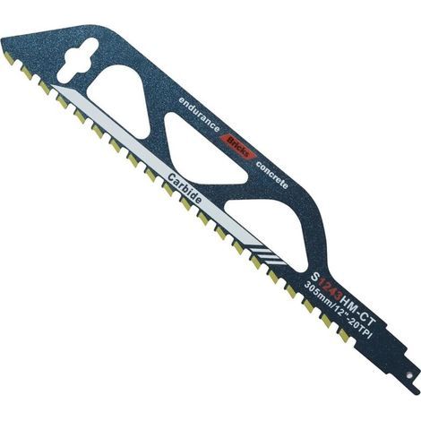 Reciprocating saw blades, carbide reciprocating saw blades, aerated concrete saw blades, professional saw blades for cutting red brick and stone (305mm) (1/4)