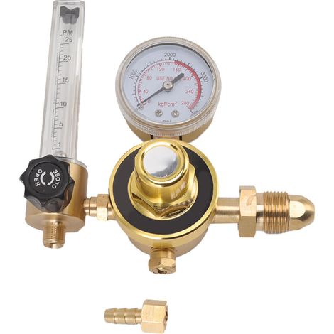 Détendeur de pression d'oxygène pour soudeur, manomètre de régulation de gaz, usage médical et domestique, filetage mâle G5/8-14, soins d'urgence, réducteur de débit haute précision. (1/5)