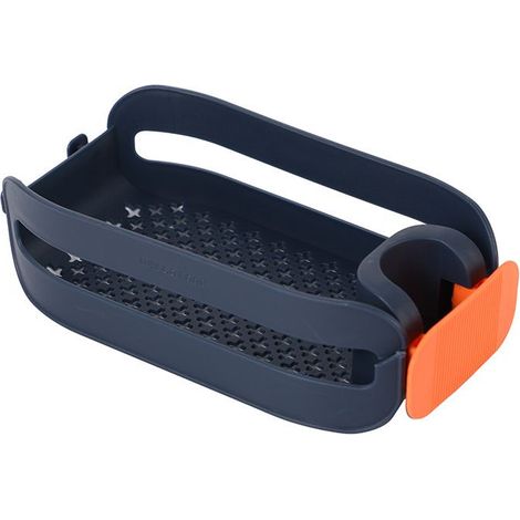 Support de rangement pour robinet de cuisine, vaisselle, fournitures d'évier, égouttoir pour chiffon et éponge, panier suspendu (1/5)