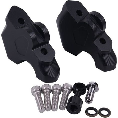 Accessoires de Moto Rehausseur de Guidon Adaptateur D'Extension de Collier de Serrage de Guidon pour R1300GS R1300 GS Noir (1/2)