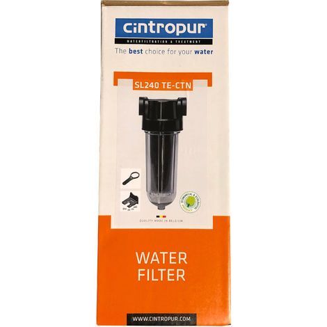 Cintropur – Filtre à charbon actif pour eau potable – Débit 0,5 m³/h – Temps de contact maximal – Installation sur canalisations rigides