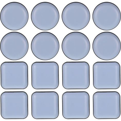 Patins pour Meubles Téflon, Auto-adhésifs Patins en Téflon Patin Glisseur en Teflon, Protéger Parquet Stratifié et Tapis Protection(16pcs) (1/5)