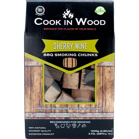 Cook In Wood - Chunks de Ahumado de Barrica de Roble de Sherry - 1,2 kg (1/2)