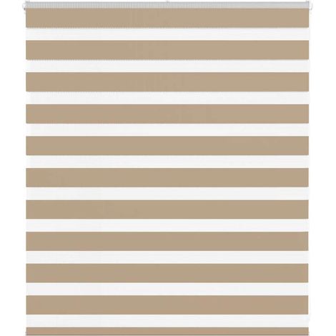 Doppelrollo Sandbraun 120x100 cm Stoffbreite 115,9 cm Polyester