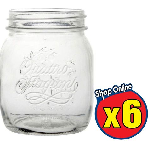 6 PZ BARATTOLO 700 CC BORMIOLI VASO PER CONSERVE TAPPO COMPATIBILE 86 MM (1/4)