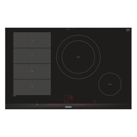 Siemens EX875LEC1E hobs Negro, Acero inoxidable Integrado Con placa de inducción 4 zona(s)