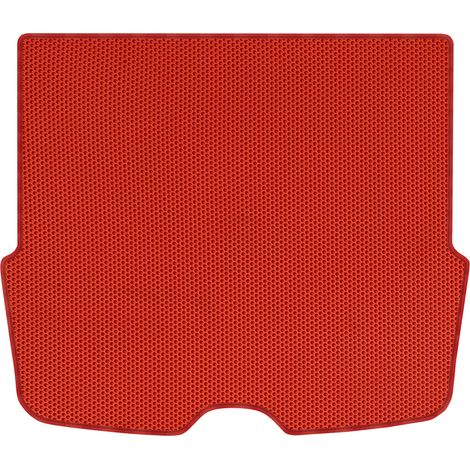 Alfombrilla de maletero de EVA para Ford Focus I Kombi de 1999-2004, revestimiento tipo panal de abeja - ROJO (1/5)
