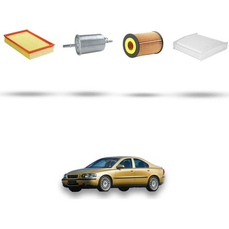 Kit tagliando 4 filtri compatibile con Volvo S60 2.0 T 132Kw dal 2000 al 2010 (1/5)