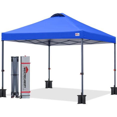 5 x 5 Pop Up Auvent Portable Auvent Tente Sac de Transport et Piquets Violet (1/5)