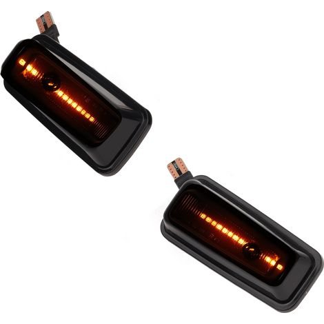 Lot de 2 Feux de Position Latéraux Clignotants pour Mercedes-Benz Classe G W463 W461 G500 G550 G55 G63 G65, Ampoules de Signalisation Auto, Indicateurs de Direction Universels (1/5)