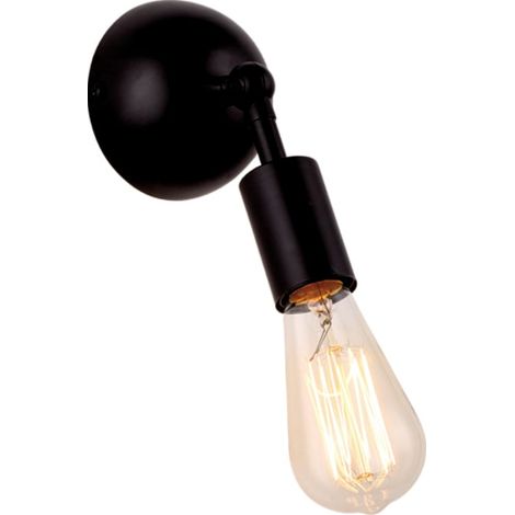 Applique murale industrielle noire orientable Kaja ZARA E27