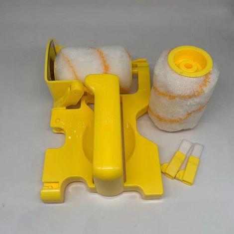 Rouleau à peinture Clean-Cut pour bordures, pinceau à peinture latex pour coins intérieurs (neutre pinceau court, emballage opp éponge) (1/5)