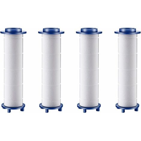 Pommeau de Douche à Hélice avec Filtre à Haute Pression à 360 °, Économie d'Eau, Kit Turbo, Rotation Facile (Lot de 4 Filtres) (1/5)