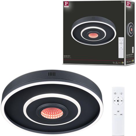 Plafonnier LED Four RGB+ 320lm / 800lm 400 mm 230 V 22W Noir mat gradable applique/plafonnier (1/5)