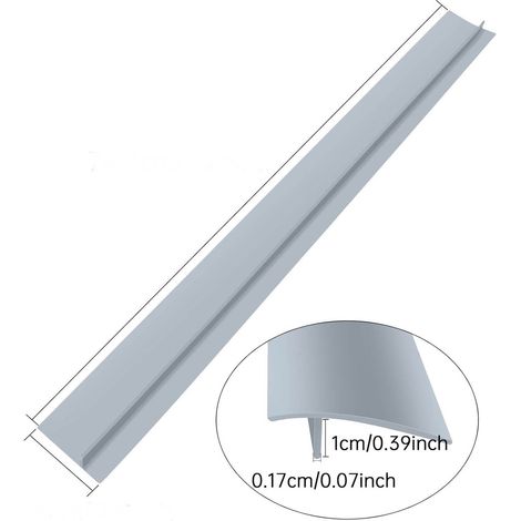 Side Seam Cover - 21 Inches - Food-Grade Silicone - Heat Resistant Up To 230 ℃ - For Stove Counter Gaps - 1 Piece (1/2)