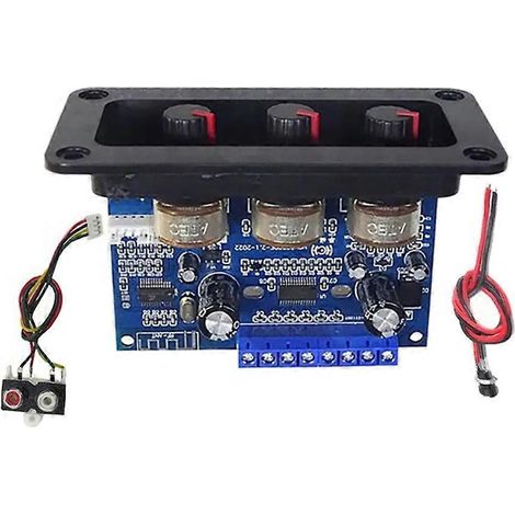 Bluetooth 5.0 2.1-Kanal-Audioverstärkerplatinen-Kit (2 x 25 W + 50 W) für Subwoofer, Klasse D (1/5)