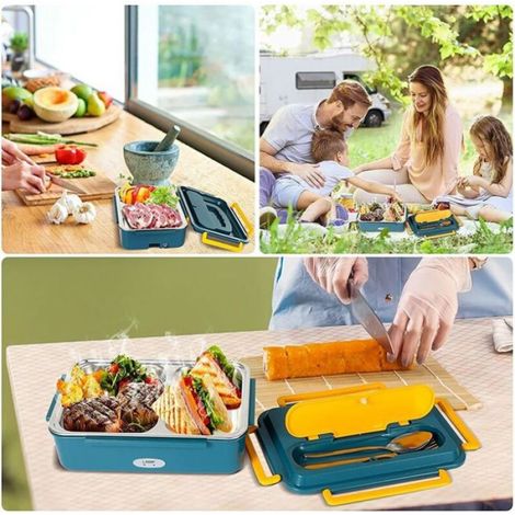 Lunch box chauffante - - 3 en 1 - Isotherme - 1,2L - 220V/12V/24V (1/4)